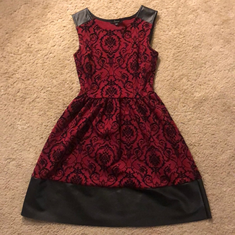 Black and red dress